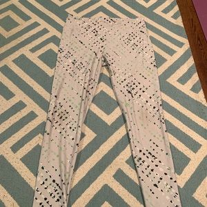 Fabletics green and gray patterned leggings